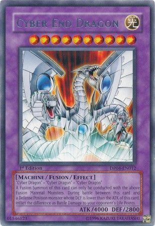 Cyber End Dragon - DP04-EN012 - Rare 1st Edition