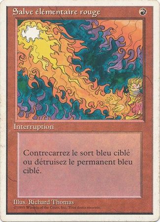 Salve Elementaire rouge Fourth Edition WB French 4th Edition White Border French Singles Salve Elementaire rouge Fourth Edition WB French 4th Edition White Border French Singles