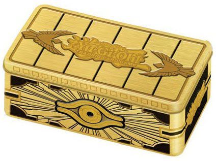 2019 Mega Tin Gold Sarcophagus Empty Tin Yugioh Deck Boxes Gaming Storage 2019 Mega Tin Gold Sarcophagus Empty Tin Yugioh Deck Boxes Gaming Storage
