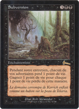 Subversion 68 143 Urza s Legacy French Urza s Legacy French Singles Subversion 68 143 Urza s Legacy French Urza s Legacy French Singles