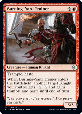 Burning Yard Trainer 117 269 Throne of Eldraine Singles Burning Yard Trainer 117 269 Throne of Eldraine Singles