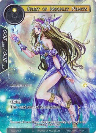 Spirit of Moonlit Nights SNV 015 Foil Full Art Promo Common Force of Will Strangers of New Valhalla Singles Spirit of Moonlit Nights SNV 015 Foil Full Art Promo Common Force of Will Strangers of New Valhalla Singles