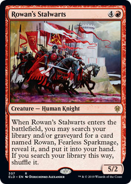 Rowan s Stalwarts 307 269 Planeswalker Deck Exclusive Throne of Eldraine Singles Rowan s Stalwarts 307 269 Planeswalker Deck Exclusive Throne of Eldraine Singles