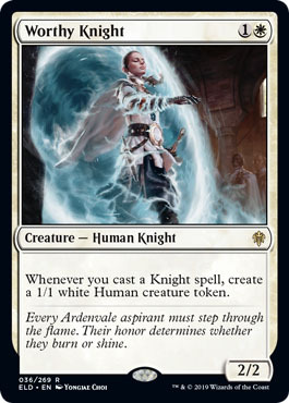 Worthy Knight 036 269 Throne of Eldraine Singles Worthy Knight 036 269 Throne of Eldraine Singles