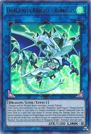 Dragunity Knight Romulus RIRA EN098 Ultra Rare Unlimited Dragunity Knight Romulus RIRA EN098 Ultra Rare Unlimited