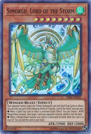 Simorgh Lord of the Storm RIRA EN021 Super Rare Unlimited Simorgh Lord of the Storm RIRA EN021 Super Rare Unlimited