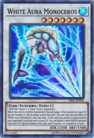 White Aura Monoceros RIRA EN095 Super Rare Unlimited White Aura Monoceros RIRA EN095 Super Rare Unlimited