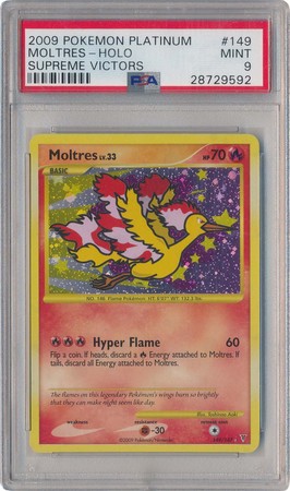 Moltres 149 147 PSA Mint 9 Ultra Rare Platinum Supreme Victors 9592 Platinum Supreme Victors Singles Moltres 149 147 PSA Mint 9 Ultra Rare Platinum Supreme Victors 9592 Platinum Supreme Victors Singles