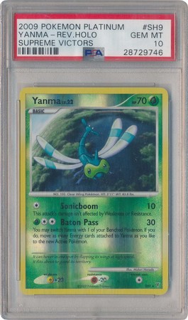 Yanma SH9 PSA GEM MT 10 Ultra Rare Platinum Supreme Victors 9746 Platinum Supreme Victors Singles Yanma SH9 PSA GEM MT 10 Ultra Rare Platinum Supreme Victors 9746 Platinum Supreme Victors Singles