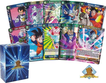50 Assorted Dragon Ball Super Lot with Rare Card Includes Golden Groundhog Deck Box 50 Assorted Dragon Ball Super Lot with Rare Card Includes Golden Groundhog Deck Box