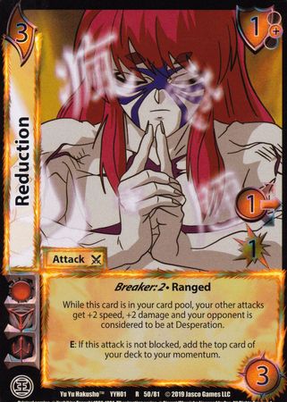 Reduction 50 81 Rare UFS UFS YYH01 Yu Yu Hakusho Singles Reduction 50 81 Rare UFS UFS YYH01 Yu Yu Hakusho Singles