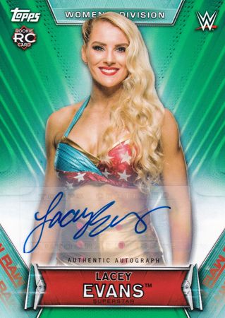 Lacey Evans Green 150 Woman s Division 2019 Autograph WWE Topps Lacey Evans Green 150 Woman s Division 2019 Autograph WWE Topps