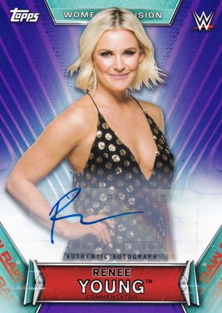 Renee Young Purple 99 Woman s Division 2019 Autograph Renee Young Purple 99 Woman s Division 2019 Autograph