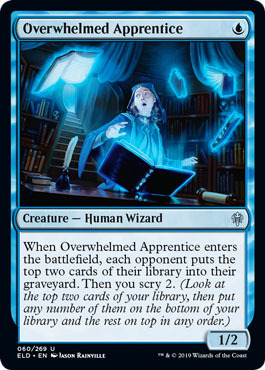 Overwhelmed Apprentice 060 269 Throne of Eldraine Singles Overwhelmed Apprentice 060 269 Throne of Eldraine Singles