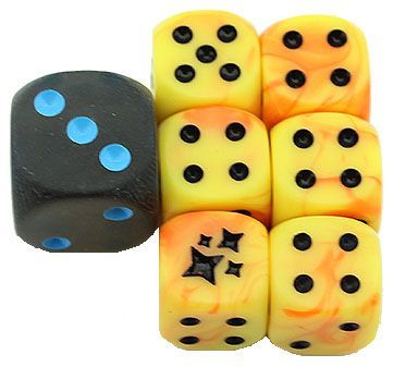 Sun Moon Hidden Fates Dice set of 6 Plus Bonus Die From the Elite Trainer Kit Sun Moon Hidden Fates Dice set of 6 Plus Bonus Die From the Elite Trainer Kit