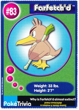 83- Farfetch'd Pokemon Figure