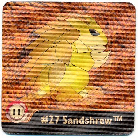 11 Sandshrew 27 28 Sandslash 1998 Pokemon Flipz Artbox Series One Pokemon Flipz Artbox 11 Sandshrew 27 28 Sandslash 1998 Pokemon Flipz Artbox Series One Pokemon Flipz Artbox
