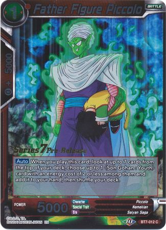 Father Figure Piccolo BT7 012 Foil Pre Release Promo Father Figure Piccolo BT7 012 Foil Pre Release Promo