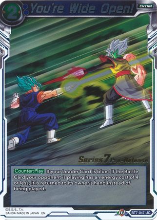 You re Wide Open BT7 047 Foil Pre Release Promo You re Wide Open BT7 047 Foil Pre Release Promo