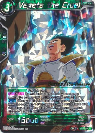 Vegeta the Cruel BT7 058 Foil Pre Release Promo Assault of the Saiyans Pre Release Promos Vegeta the Cruel BT7 058 Foil Pre Release Promo Assault of the Saiyans Pre Release Promos