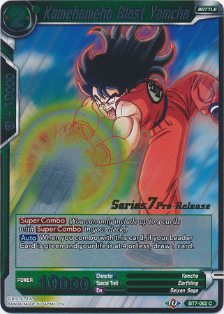 Kamehameha Blast Yamcha BT7 062 Foil Pre Release Promo Kamehameha Blast Yamcha BT7 062 Foil Pre Release Promo