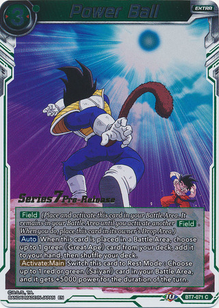 Power Ball BT7 071 Foil Pre Release Promo Assault of the Saiyans Pre Release Promos Power Ball BT7 071 Foil Pre Release Promo Assault of the Saiyans Pre Release Promos
