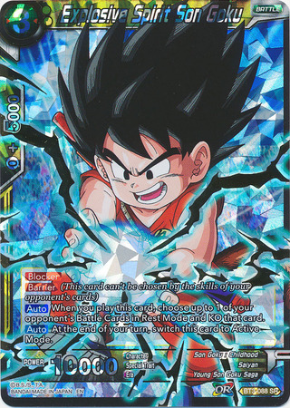 Explosive Spirit Son Goku BT3 088 Super Rare Shatterfoil Explosive Spirit Son Goku BT3 088 Super Rare Shatterfoil