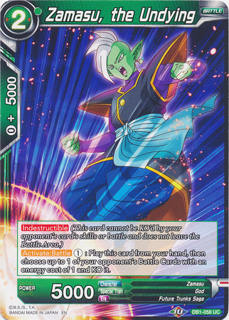 Zamasu the Undying DB1 058 Uncommon Draft Box 4 Dragon Brawl Singles Zamasu the Undying DB1 058 Uncommon Draft Box 4 Dragon Brawl Singles