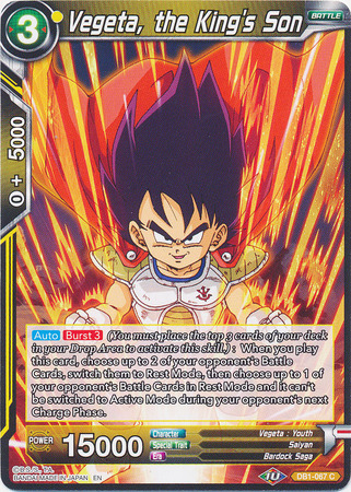 Vegeta the King s Son DB1 067 Common Vegeta the King s Son DB1 067 Common