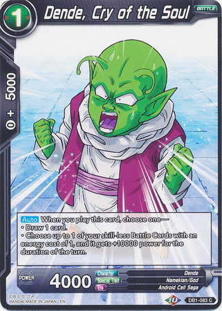 Dende Cry of the Soul DB1 083 Common Dende Cry of the Soul DB1 083 Common
