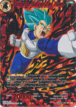 Vegeta Saiyan Tag Team DB1 094 Duo Power Rare Draft Box 4 Dragon Brawl Singles Vegeta Saiyan Tag Team DB1 094 Duo Power Rare Draft Box 4 Dragon Brawl Singles