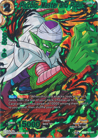 Piccolo Master and Pupil DB1 099 Duo Power Rare Draft Box 4 Dragon Brawl Singles Piccolo Master and Pupil DB1 099 Duo Power Rare Draft Box 4 Dragon Brawl Singles