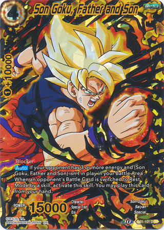 Son Goku Father and Son DB1 101 Duo Power Rare Draft Box 4 Dragon Brawl Singles Son Goku Father and Son DB1 101 Duo Power Rare Draft Box 4 Dragon Brawl Singles