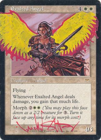 Exalted Angel Artist Signed Altered Onslaught 21024 Onslaught Singles Exalted Angel Artist Signed Altered Onslaught 21024 Onslaught Singles