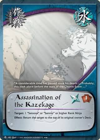 Assassination of the Kazekage M 183 Rare Assassination of the Kazekage M 183 Rare