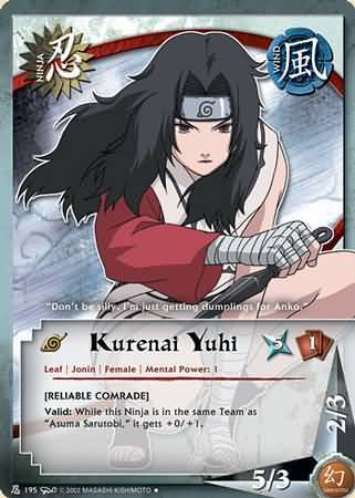 Naruto Cards TCG CCG Kurenai Yuhi 1615 RARE COMBINED SHIPPING
