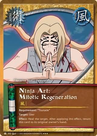 Ninja Art Mitotic Regeneration J 202 Super Rare Ninja Art Mitotic Regeneration J 202 Super Rare