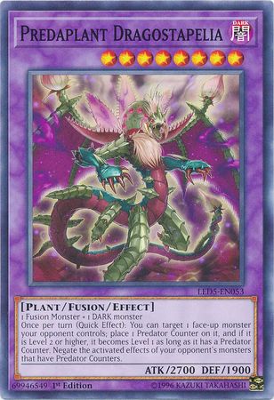 Predaplant Dragostapelia LED5 EN053 Common 1st Edition Legendary Duelists Immortal Destiny Singles Predaplant Dragostapelia LED5 EN053 Common 1st Edition Legendary Duelists Immortal Destiny Singles