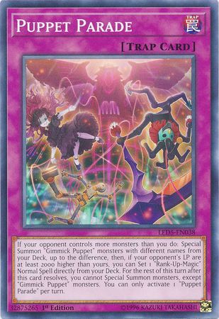 Puppet Parade LED5 EN038 Common 1st Edition Legendary Duelists Immortal Destiny Singles Puppet Parade LED5 EN038 Common 1st Edition Legendary Duelists Immortal Destiny Singles