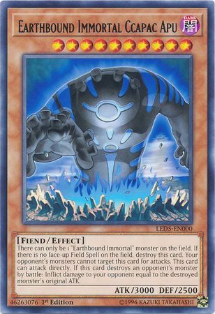 Earthbound Immortal Ccapac Apu LED5 EN000 Rare 1st Edition Legendary Duelists Immortal Destiny Singles Earthbound Immortal Ccapac Apu LED5 EN000 Rare 1st Edition Legendary Duelists Immortal Destiny Singles
