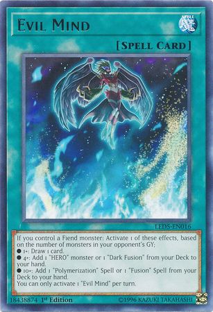 Evil Mind LED5 EN016 Rare 1st Edition Legendary Duelists Immortal Destiny Singles Evil Mind LED5 EN016 Rare 1st Edition Legendary Duelists Immortal Destiny Singles