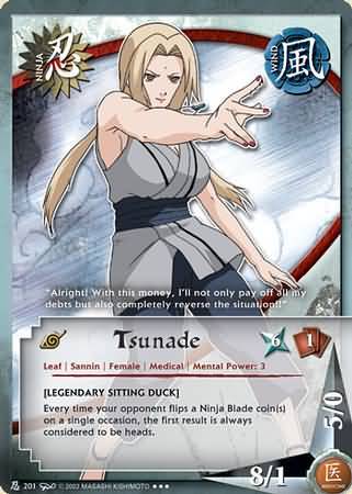 Tsunade Legendary Sitting Duck N 201 Super Rare Tsunade Legendary Sitting Duck N 201 Super Rare