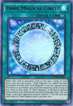 Dark Magical Circle DUPO EN051 Ultra Rare Unlimited Duel Power Unlimited Singles Dark Magical Circle DUPO EN051 Ultra Rare Unlimited Duel Power Unlimited Singles