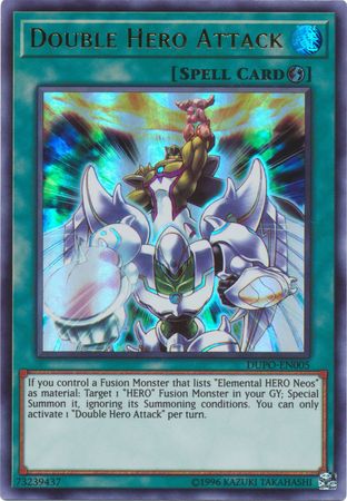 Double Hero Attack DUPO EN005 Ultra Rare Unlimited Duel Power Unlimited Singles Double Hero Attack DUPO EN005 Ultra Rare Unlimited Duel Power Unlimited Singles