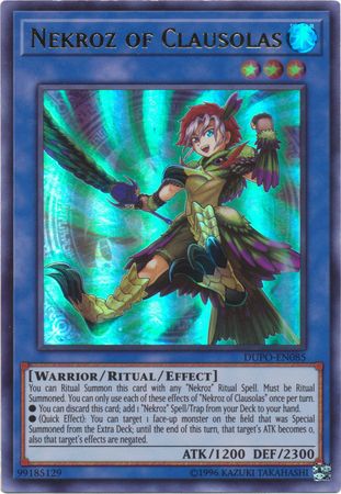 Nekroz of Clausolas DUPO EN085 Ultra Rare Unlimited Duel Power Unlimited Singles Nekroz of Clausolas DUPO EN085 Ultra Rare Unlimited Duel Power Unlimited Singles