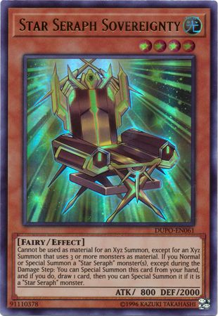 Star Seraph Sovereignty DUPO EN061 Ultra Rare Unlimited Star Seraph Sovereignty DUPO EN061 Ultra Rare Unlimited
