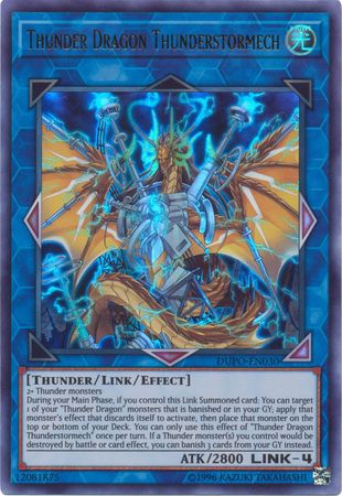 Thunder Dragon Thunderstormech DUPO EN030 Ultra Rare Unlimited Thunder Dragon Thunderstormech DUPO EN030 Ultra Rare Unlimited
