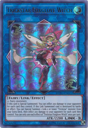 Trickstar Foxglove Witch DUPO EN021 Ultra Rare Unlimited Trickstar Foxglove Witch DUPO EN021 Ultra Rare Unlimited