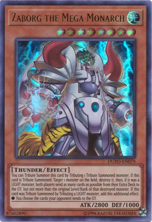 Zaborg the Mega Monarch DUPO EN079 Ultra Rare Unlimited Duel Power Unlimited Singles Zaborg the Mega Monarch DUPO EN079 Ultra Rare Unlimited Duel Power Unlimited Singles