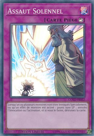 Assaut Solennel COTD FRSE2 Super Rare Limited Edition French Yugioh Cards Assaut Solennel COTD FRSE2 Super Rare Limited Edition French Yugioh Cards